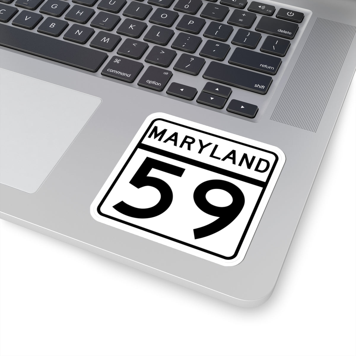 MD Route 59 (Maryland) (Road Sign) STICKER Vinyl Kiss-Cut Decal
