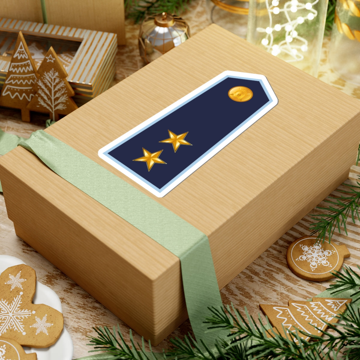 10.LVAF 1LT (Latvia) (Military Rank) STICKER Vinyl Kiss-Cut Decal