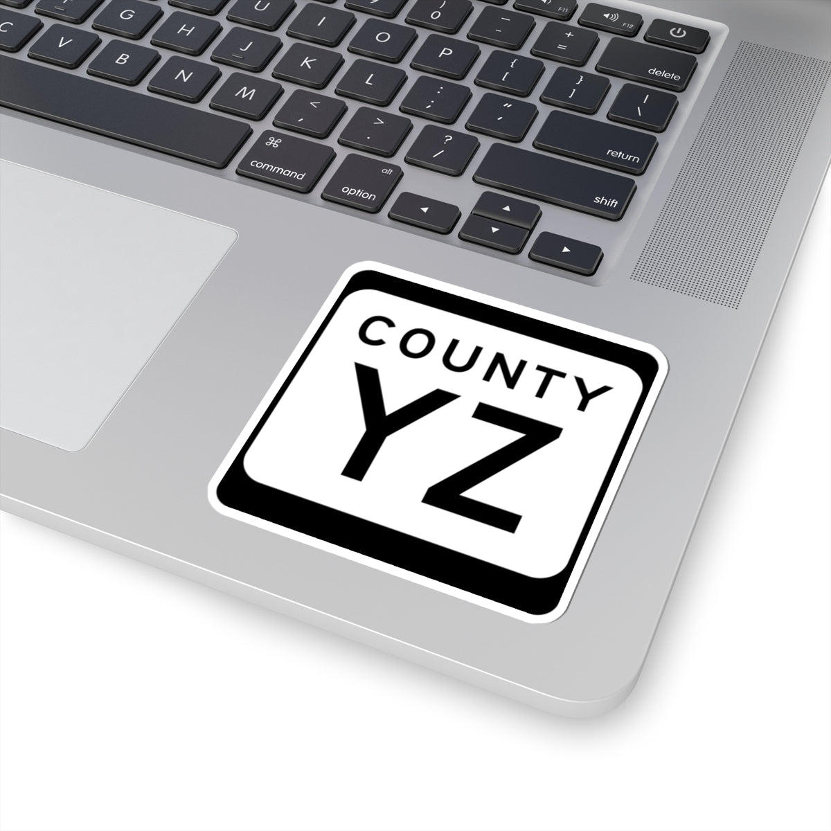 WIS County YZ (Wisconsin) (Road Sign) STICKER Vinyl Kiss-Cut Decal