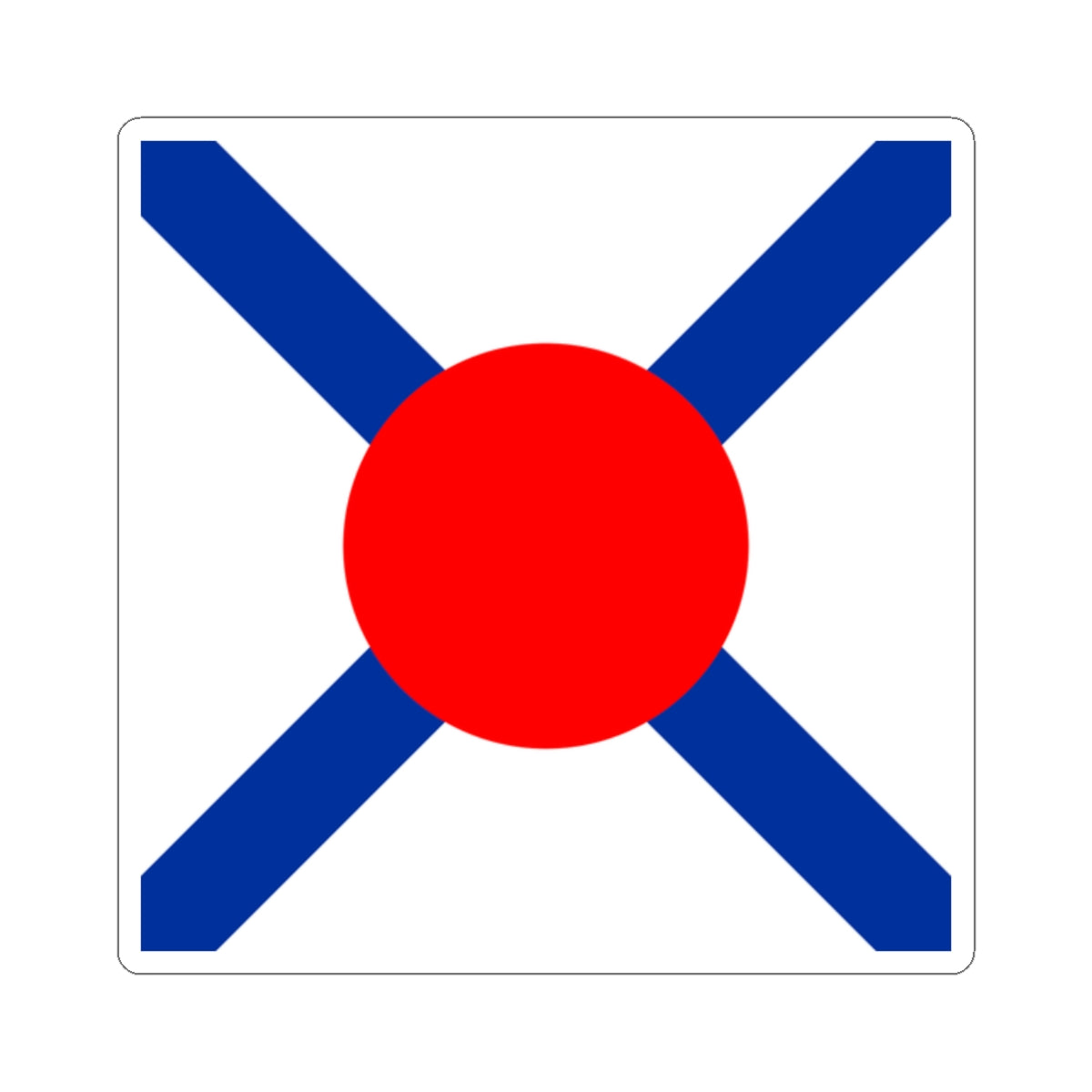 Flag of Japan Customs 1871-1873 (Japan) STICKER Vinyl Kiss-Cut Decal