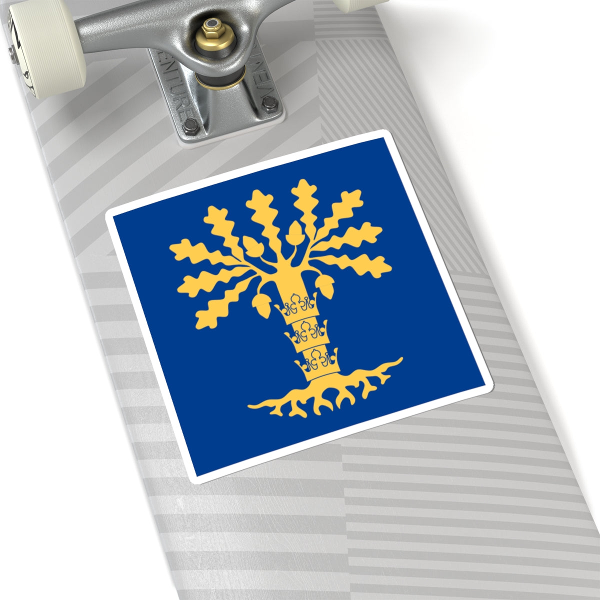 Blekinge lan vapenflagga (Sweden) STICKER Vinyl Kiss-Cut Decal