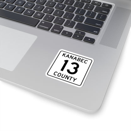 Kanabec County 13 MN (Minnesota) (Road Sign) STICKER Vinyl Kiss-Cut Decal