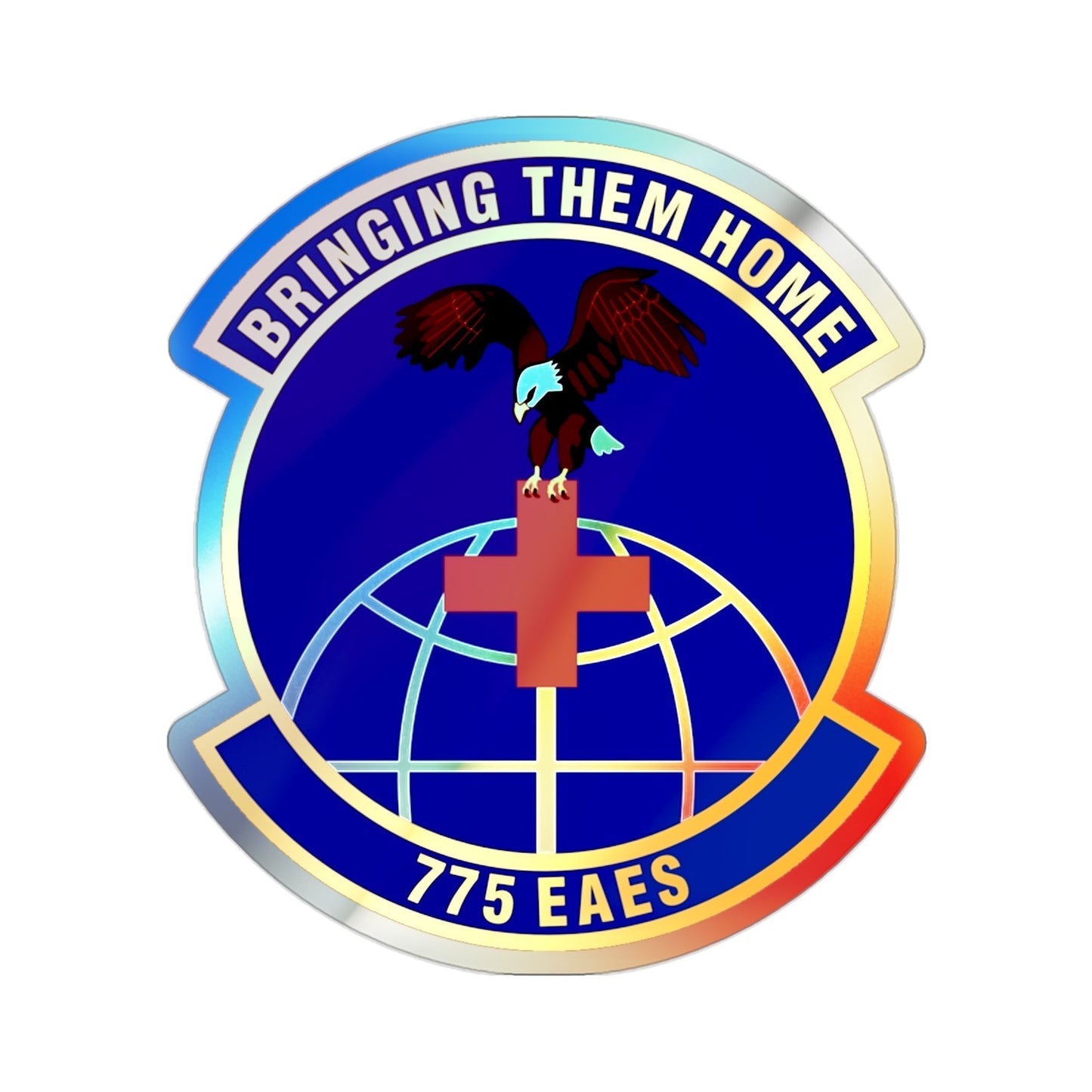 775th Expeditionary Aeromedical Evacuation Squadron (U.S. Air Force) Holographic STICKER Die-Cut Vinyl Decal-2 Inch-The Sticker Space
