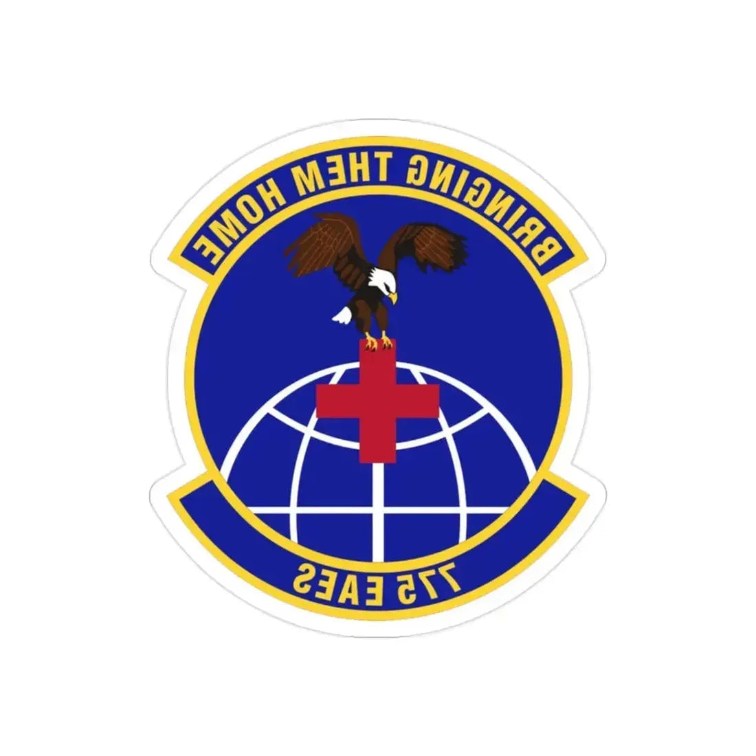 775th Expeditionary Aeromedical Evacuation Squadron (U.S. Air Force) REVERSE PRINT Transparent Die-Cut STICKER - The Sticker Space