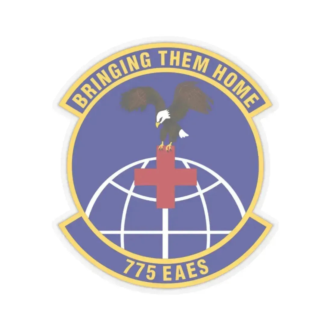 775th Expeditionary Aeromedical Evacuation Squadron (U.S. Air Force) STICKER Vinyl Kiss-Cut Decal 2 Inch Transparent - The Sticker Space