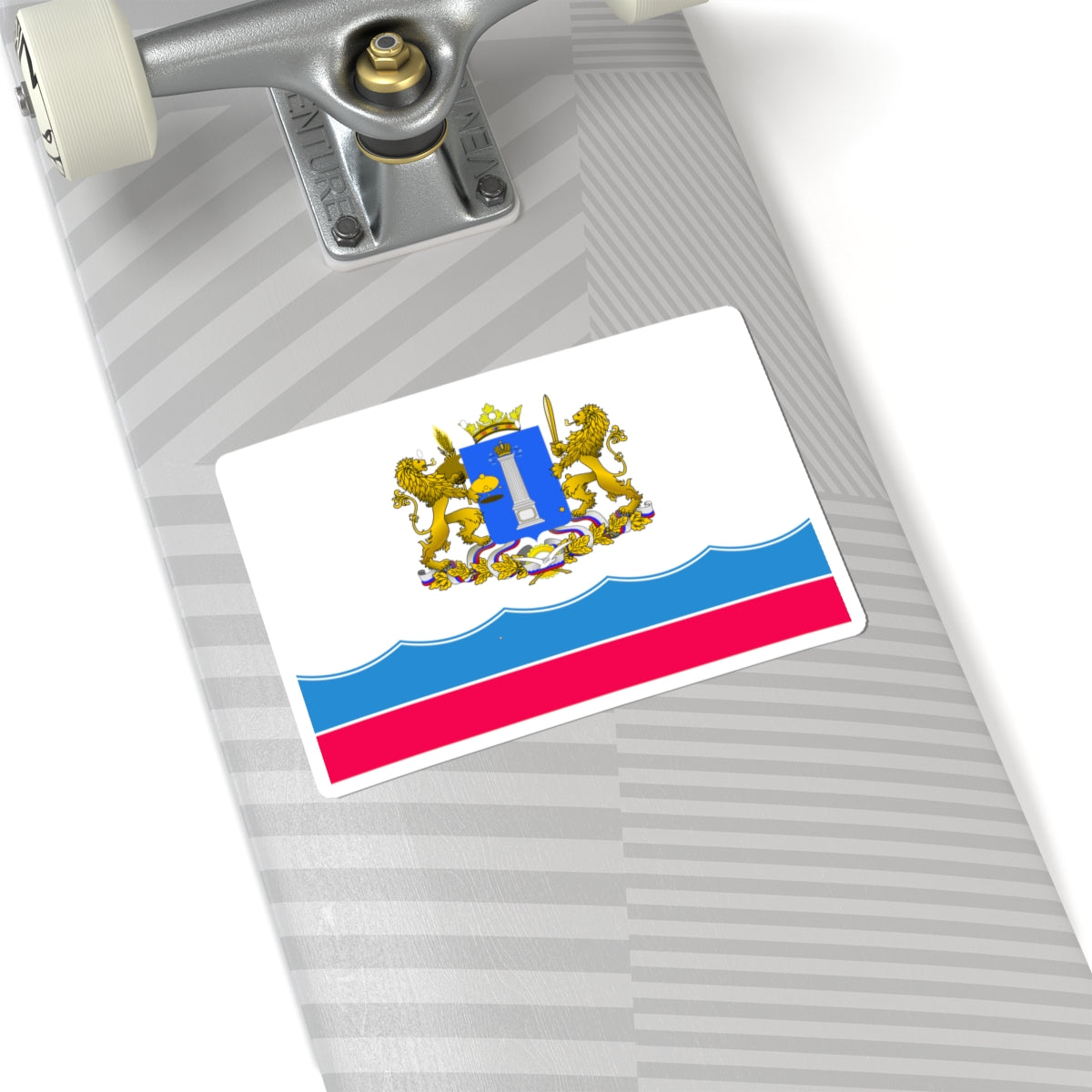 Flag of Ulyanovsk Oblast 2004 (Russia) STICKER Vinyl Kiss-Cut Decal
