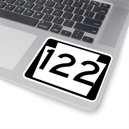 PA-122 (Pennsylvania) (Road Sign) STICKER Vinyl Kiss-Cut Decal