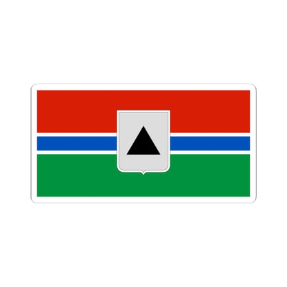 Flag of Magnitogorsk Chelyabinsk oblast 1998 (Russia) STICKER Vinyl Kiss-Cut Decal