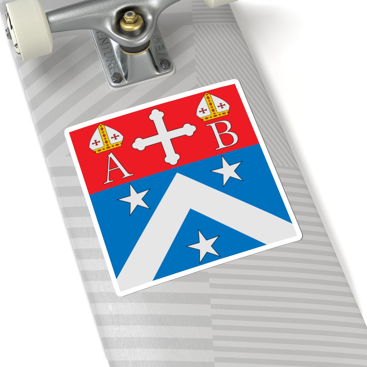 Drapeau Etienne Bagnoud (Switzerland) STICKER Vinyl Kiss-Cut Decal