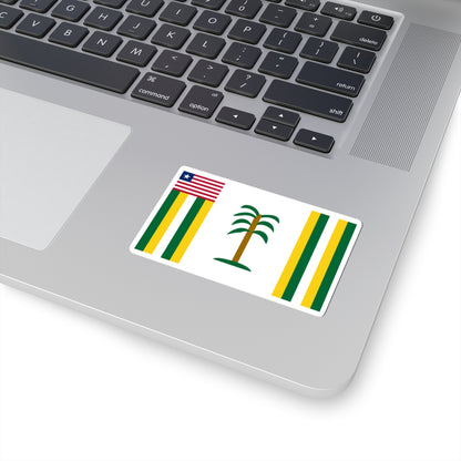Flag of Grand Kru County (Liberia) STICKER Vinyl Kiss-Cut Decal