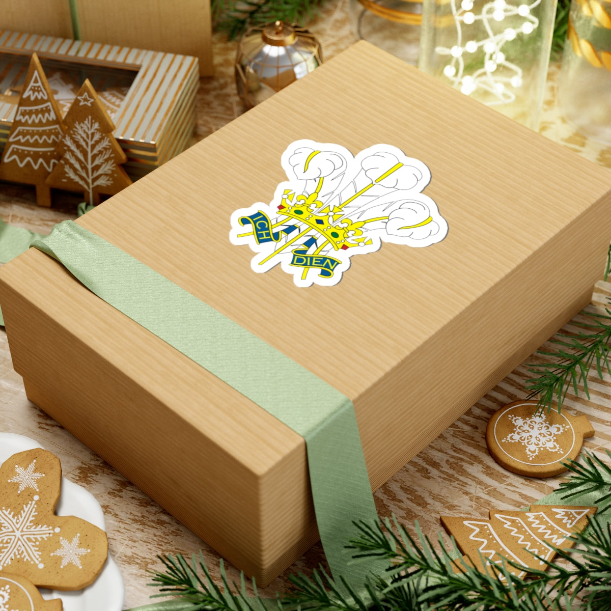 Badge of the Prince of Wales (United Kingdom) (Coat of Arms) STICKER Vinyl Kiss-Cut Decal