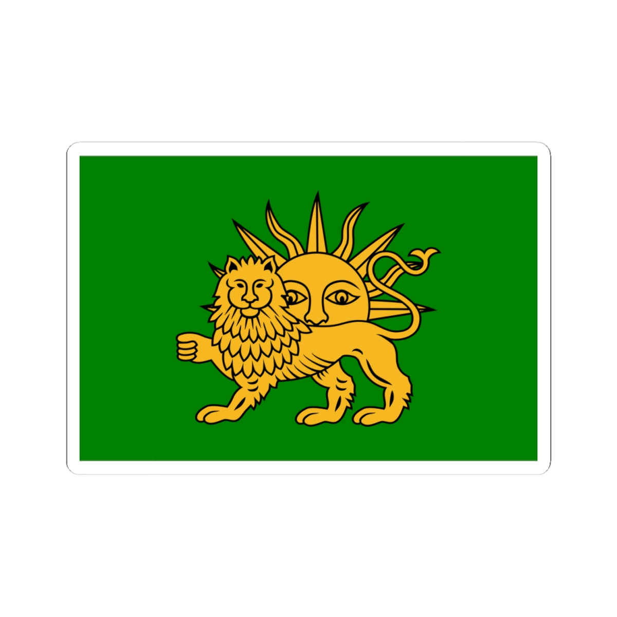 Safavid Flag (Iran) STICKER Vinyl Kiss-Cut Decal