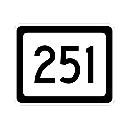 WV-251 (Virginia) (Road Sign) STICKER Vinyl Kiss-Cut Decal