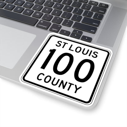 St Louis County Route 100 MN (Minnesota) (Road Sign) STICKER Vinyl Kiss-Cut Decal