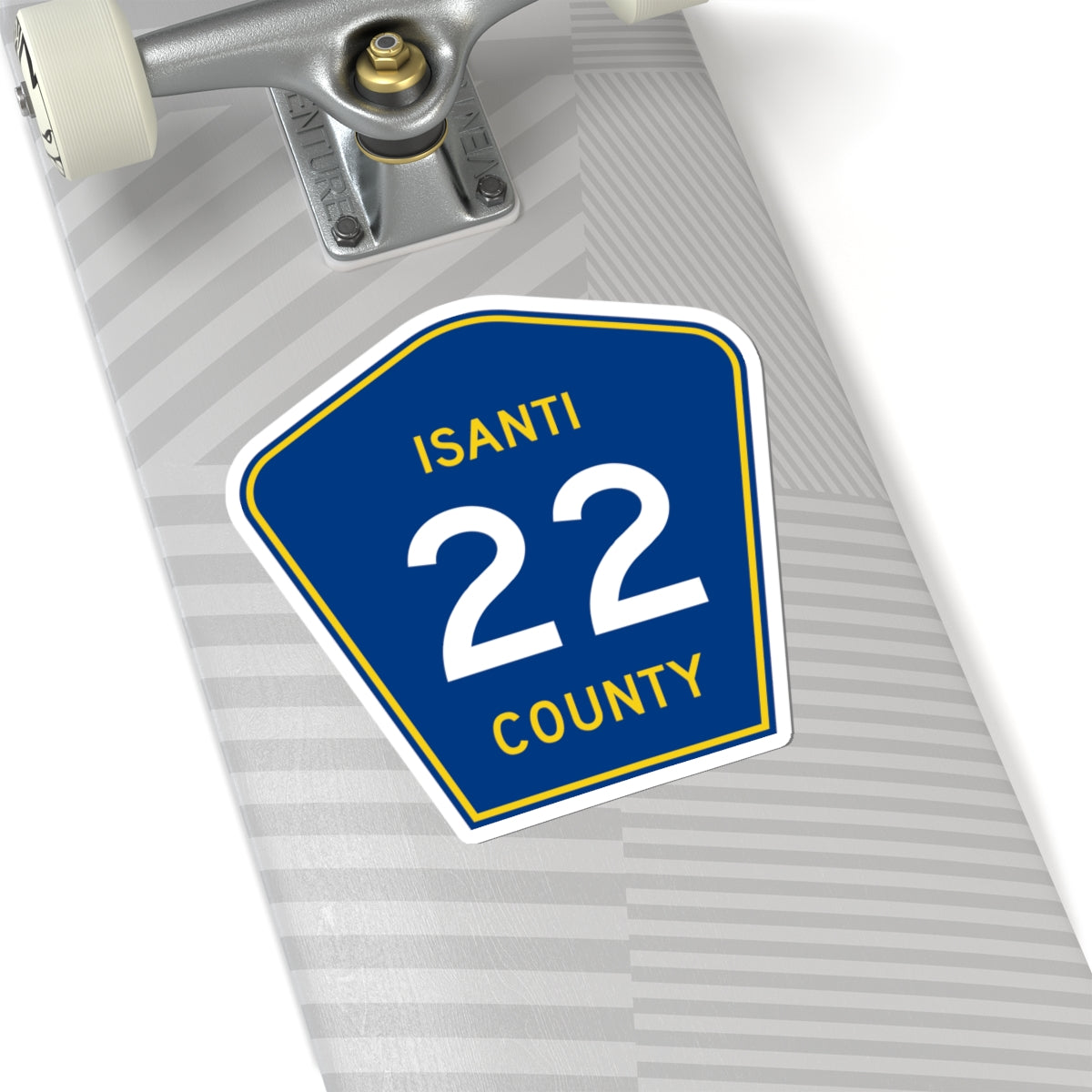 Isanti County 22 MN (Minnesota) (Road Sign) STICKER Vinyl Kiss-Cut Decal