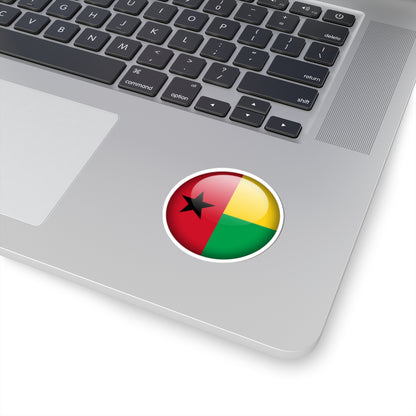 Flag orb Guinea-Bissau (Guinea) STICKER Vinyl Kiss-Cut Decal