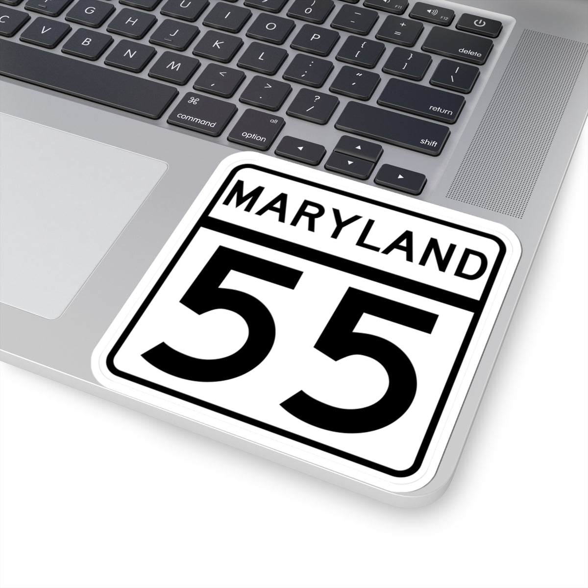 MD Route 55 (Maryland) (Road Sign) STICKER Vinyl Kiss-Cut Decal