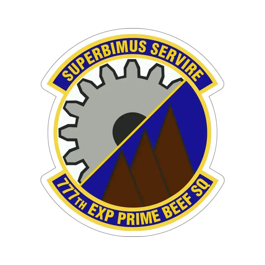 777th Expeditionary Prime Base Engineer Emergency Force Squadron (U.S. Air Force) STICKER Vinyl Die-Cut Decal 5 Inch - The Sticker Space