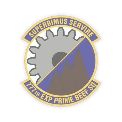 777th Expeditionary Prime Base Engineer Emergency Force Squadron (U.S. Air Force) STICKER Vinyl Kiss-Cut Decal 2 Inch Transparent - The Sticker Space