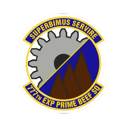 777th Expeditionary Prime Base Engineer Emergency Force Squadron (U.S. Air Force) STICKER Vinyl Kiss-Cut Decal 2 Inch White - The Sticker Space