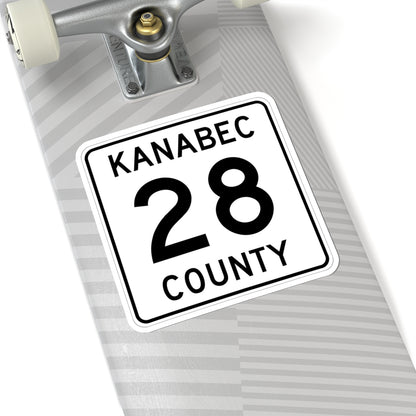 Kanabec County 28 MN (Minnesota) (Road Sign) STICKER Vinyl Kiss-Cut Decal