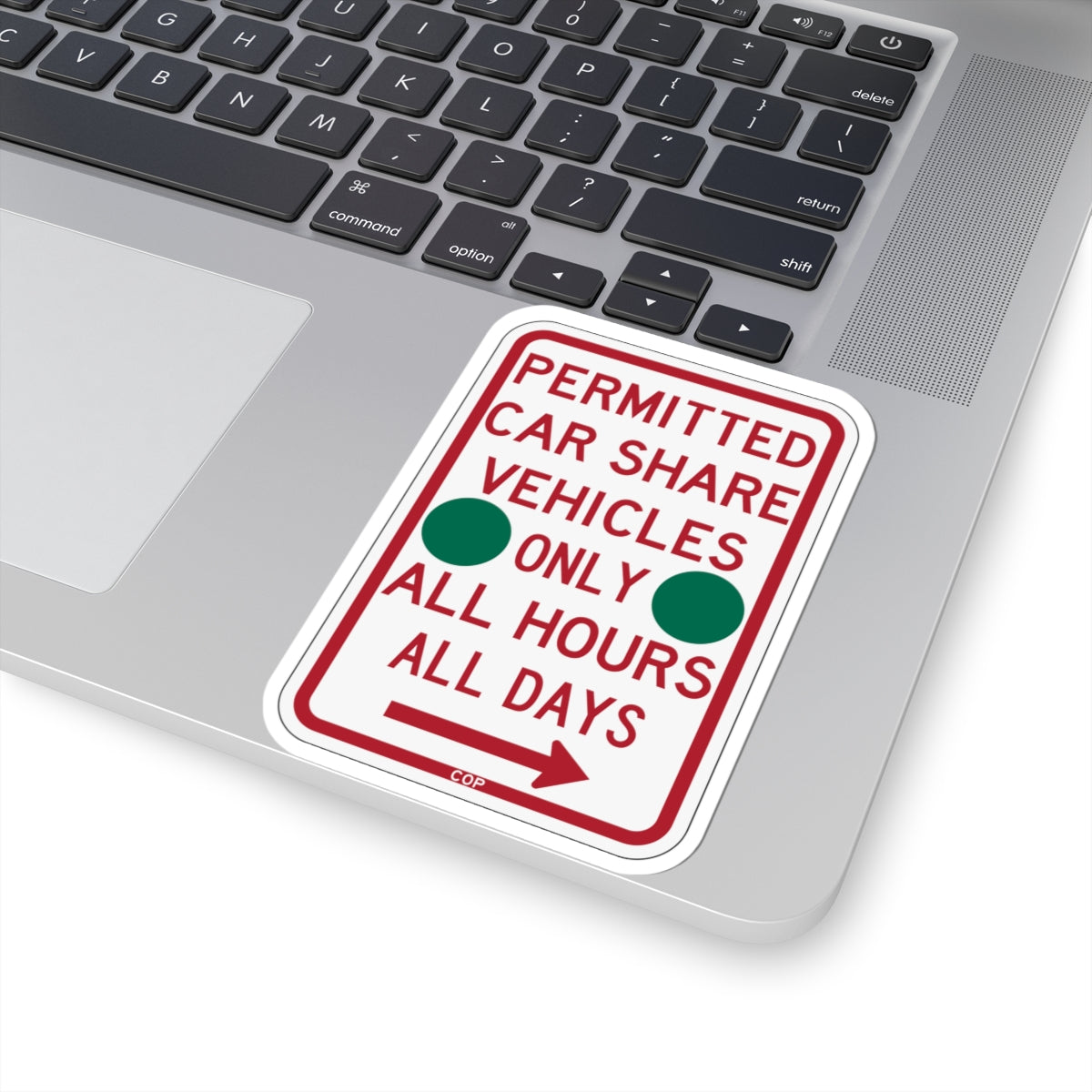 PBOT Road sign P4500R-G (Oregon) (Road Sign) STICKER Vinyl Kiss-Cut Decal