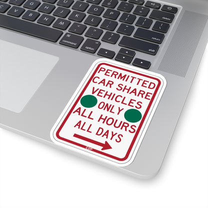 PBOT Road sign P4500R-G (Oregon) (Road Sign) STICKER Vinyl Kiss-Cut Decal