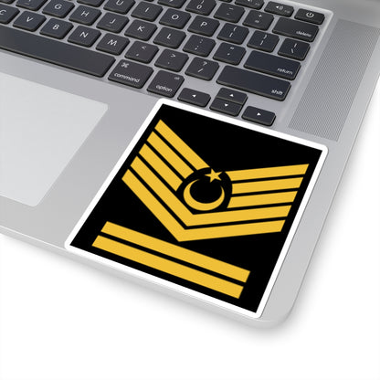 Kıdemli Başçavuş rütbe (Turkey) (Military Rank) STICKER Vinyl Kiss-Cut Decal