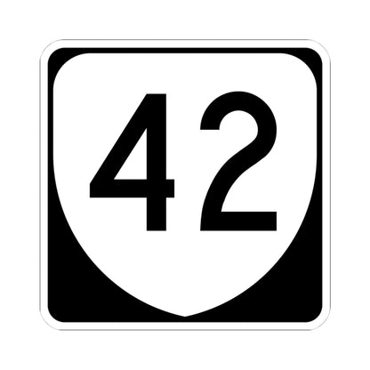 Virginia 42 (Virginia) (Road Sign) STICKER Vinyl Kiss-Cut Decal