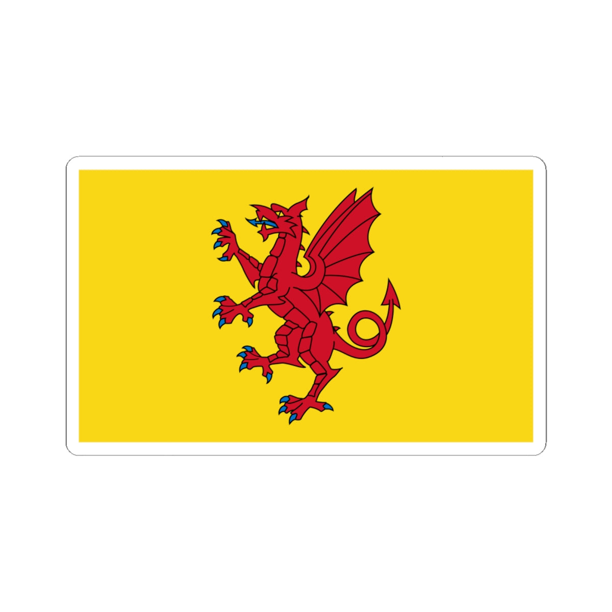 Somerset Flag (England) STICKER Vinyl Kiss-Cut Decal