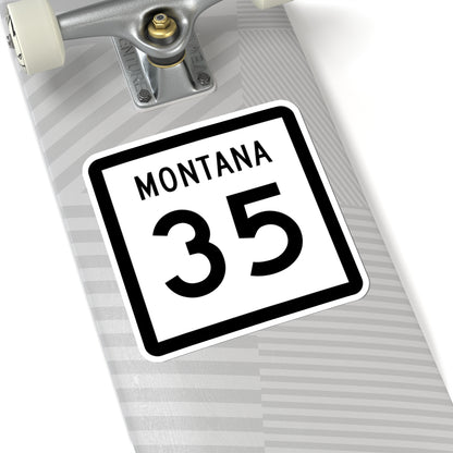 MT-35 (Montana) (Road Sign) STICKER Vinyl Kiss-Cut Decal