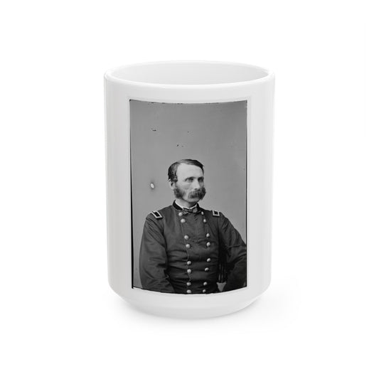 Portrait Of Brevetted Brigadier General Napoleon Bonaparte Mclauglen (1823-1887) (U.S. Civil War) White Coffee Mug