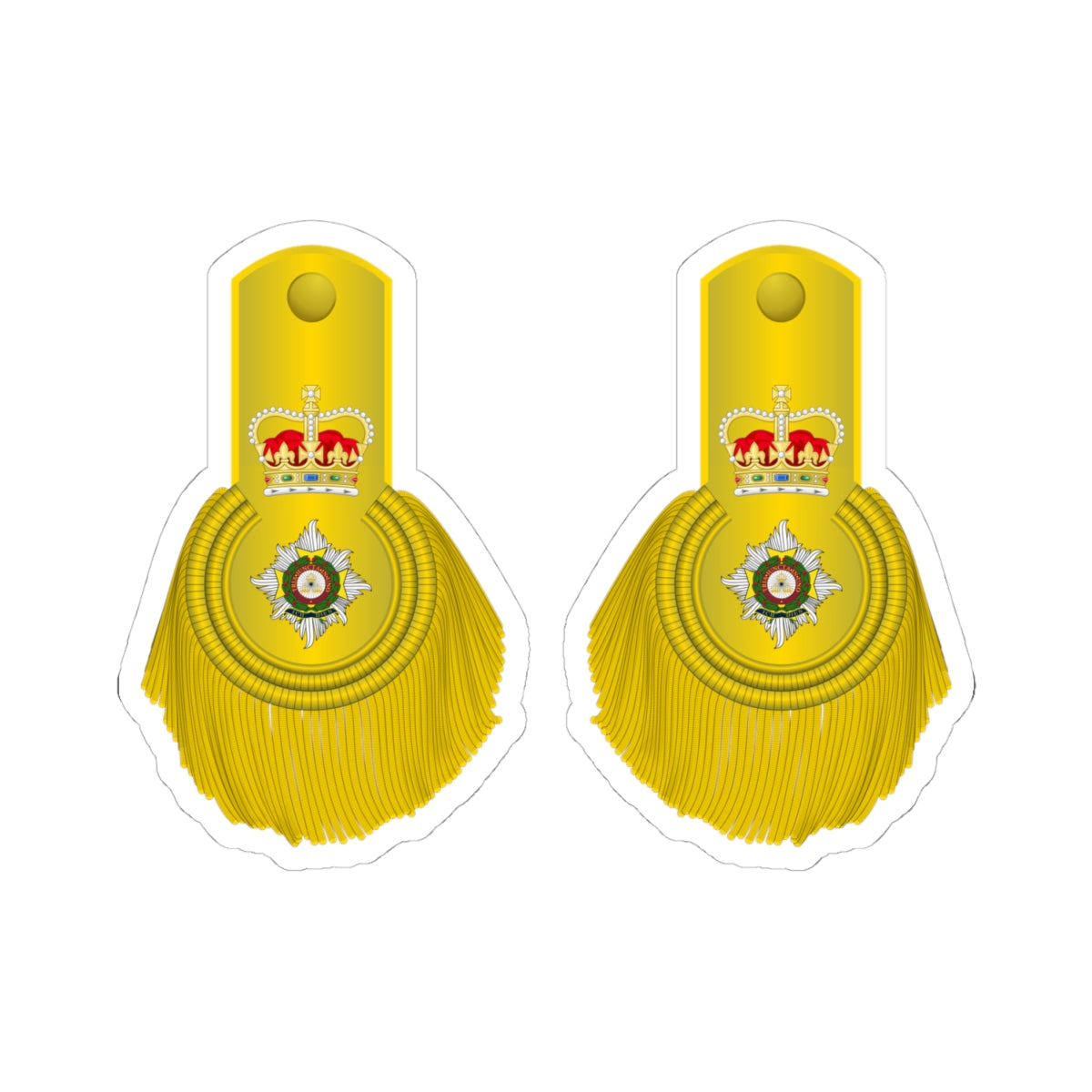 British Army Col1810 1855 (United Kingdom) (Military Rank) STICKER Vinyl Kiss-Cut Decal