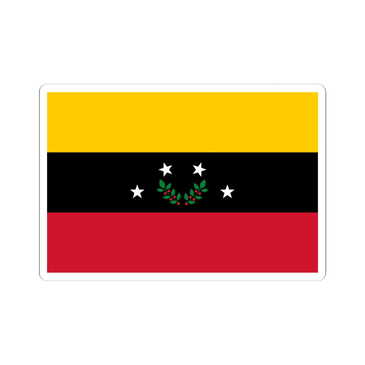 Flag of Tachira State (Venezuela) STICKER Vinyl Kiss-Cut Decal