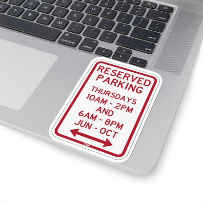 PBOT Road sign P4113D (Oregon) (Road Sign) STICKER Vinyl Kiss-Cut Decal