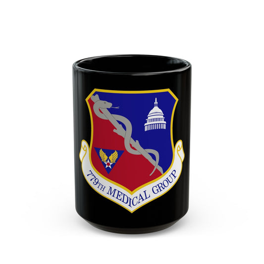 779th Medical Group (U.S. Air Force) Black Coffee Mug-15oz-The Sticker Space