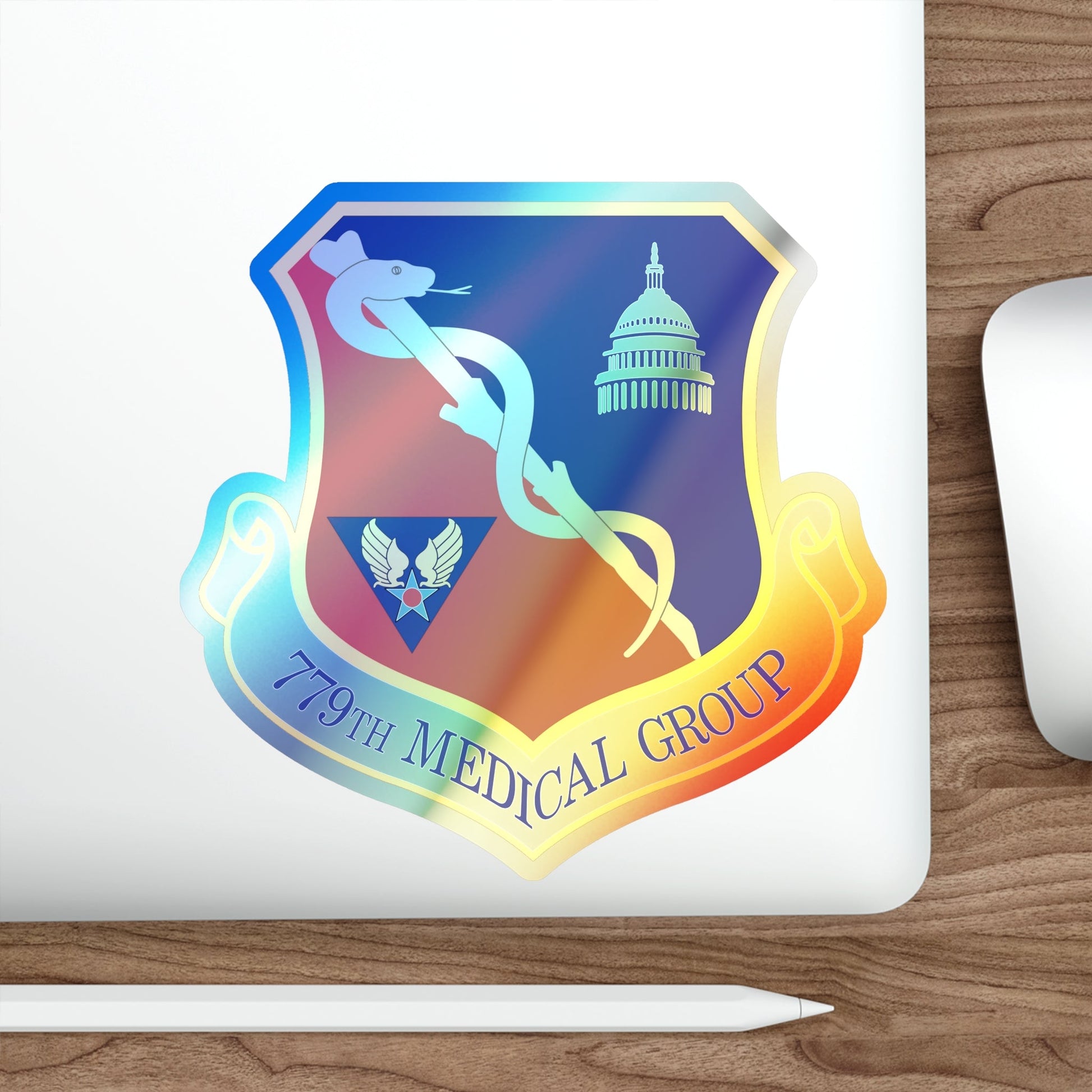 779th Medical Group (U.S. Air Force) Holographic STICKER Die-Cut Vinyl Decal-The Sticker Space