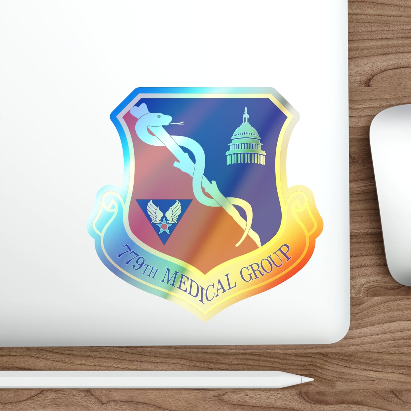 779th Medical Group (U.S. Air Force) Holographic STICKER Die-Cut Vinyl Decal-The Sticker Space