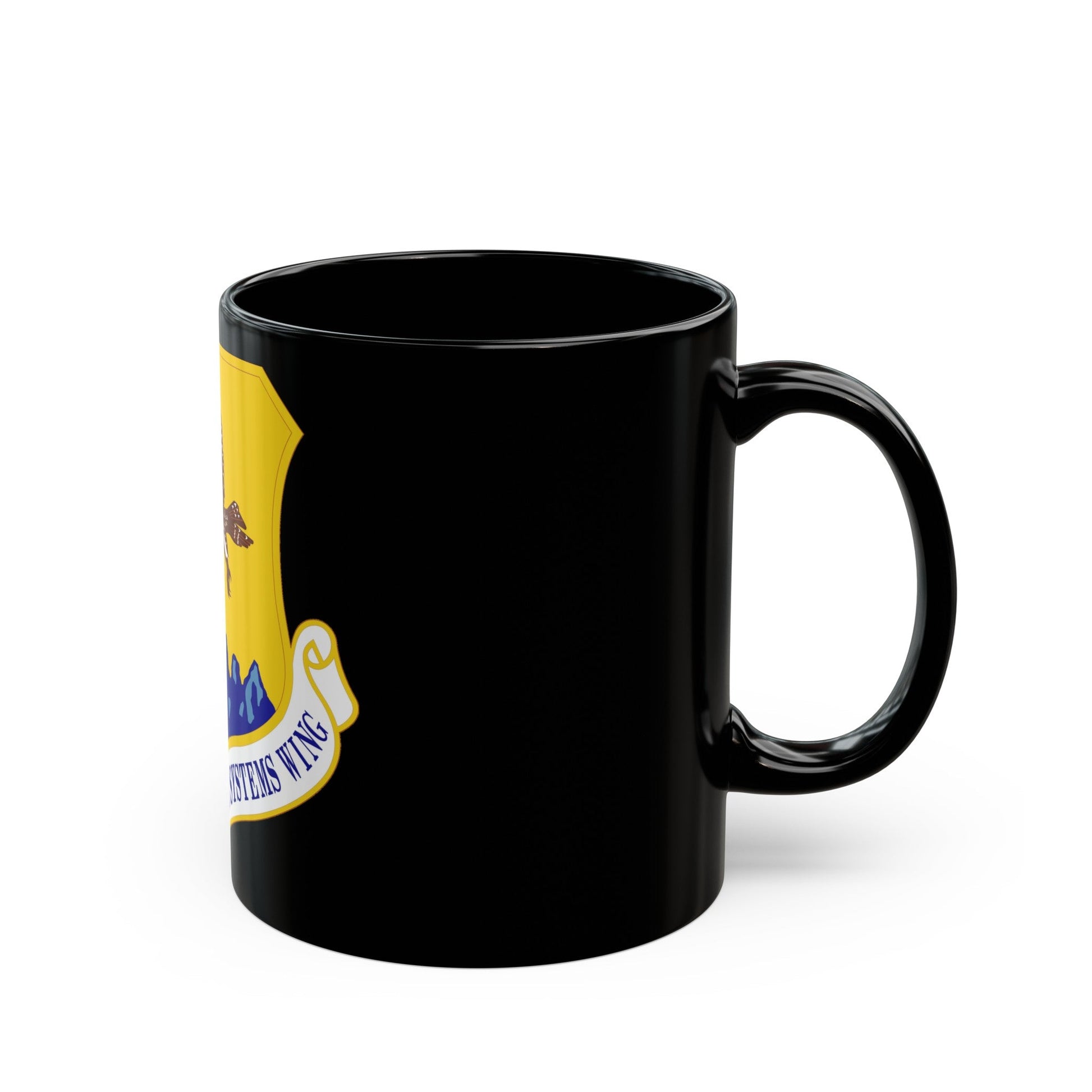 77th Aeronautical Systems Wing (U.S. Air Force) Black Coffee Mug-The Sticker Space