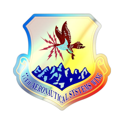 77th Aeronautical Systems Wing (U.S. Air Force) Holographic STICKER Die-Cut Vinyl Decal-2 Inch-The Sticker Space