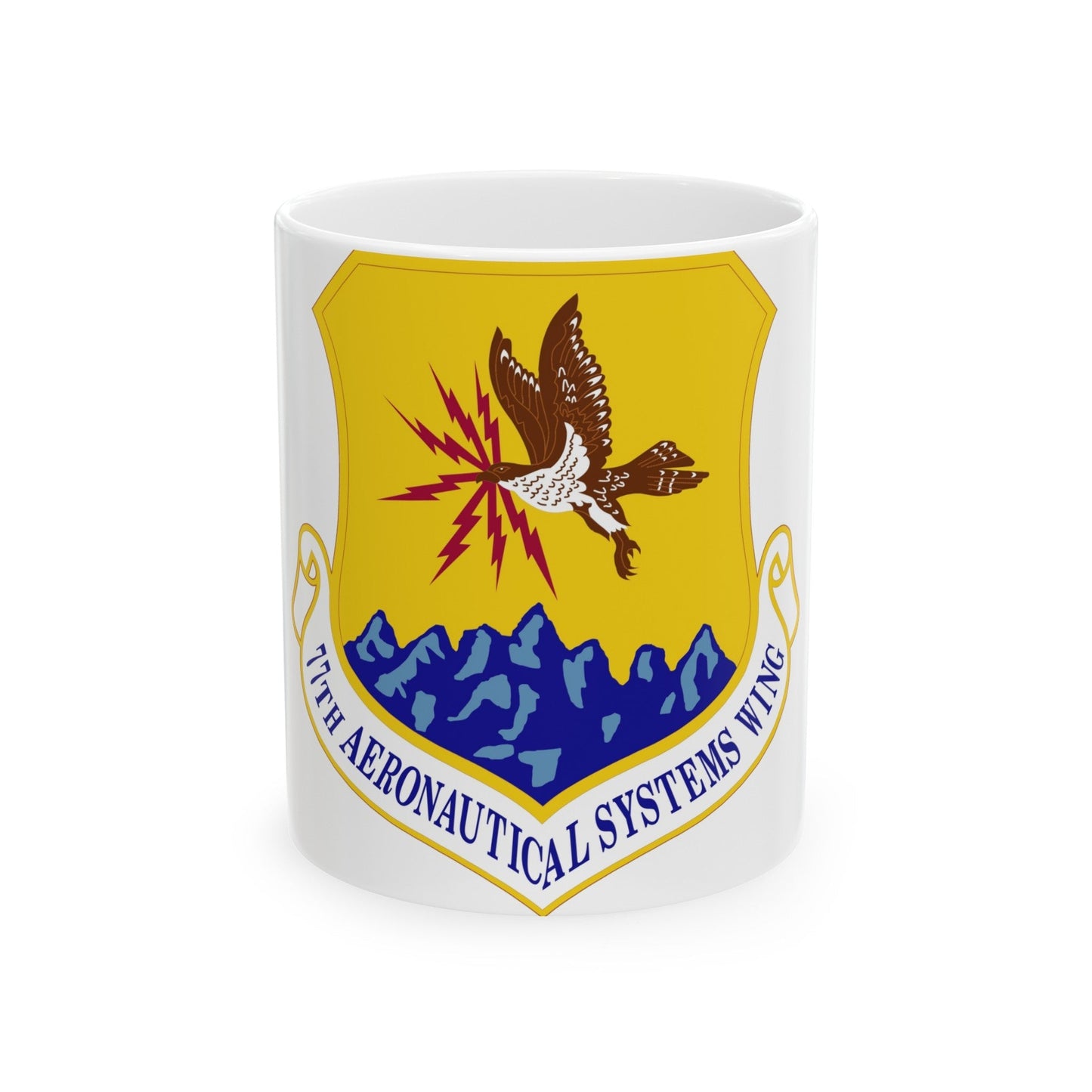 77th Aeronautical Systems Wing (U.S. Air Force) White Coffee Mug-11oz-The Sticker Space