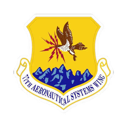 77th Aeronautical Systems Wing (U.S. Air Force) STICKER Vinyl Kiss-Cut Decal 2 Inch White - The Sticker Space