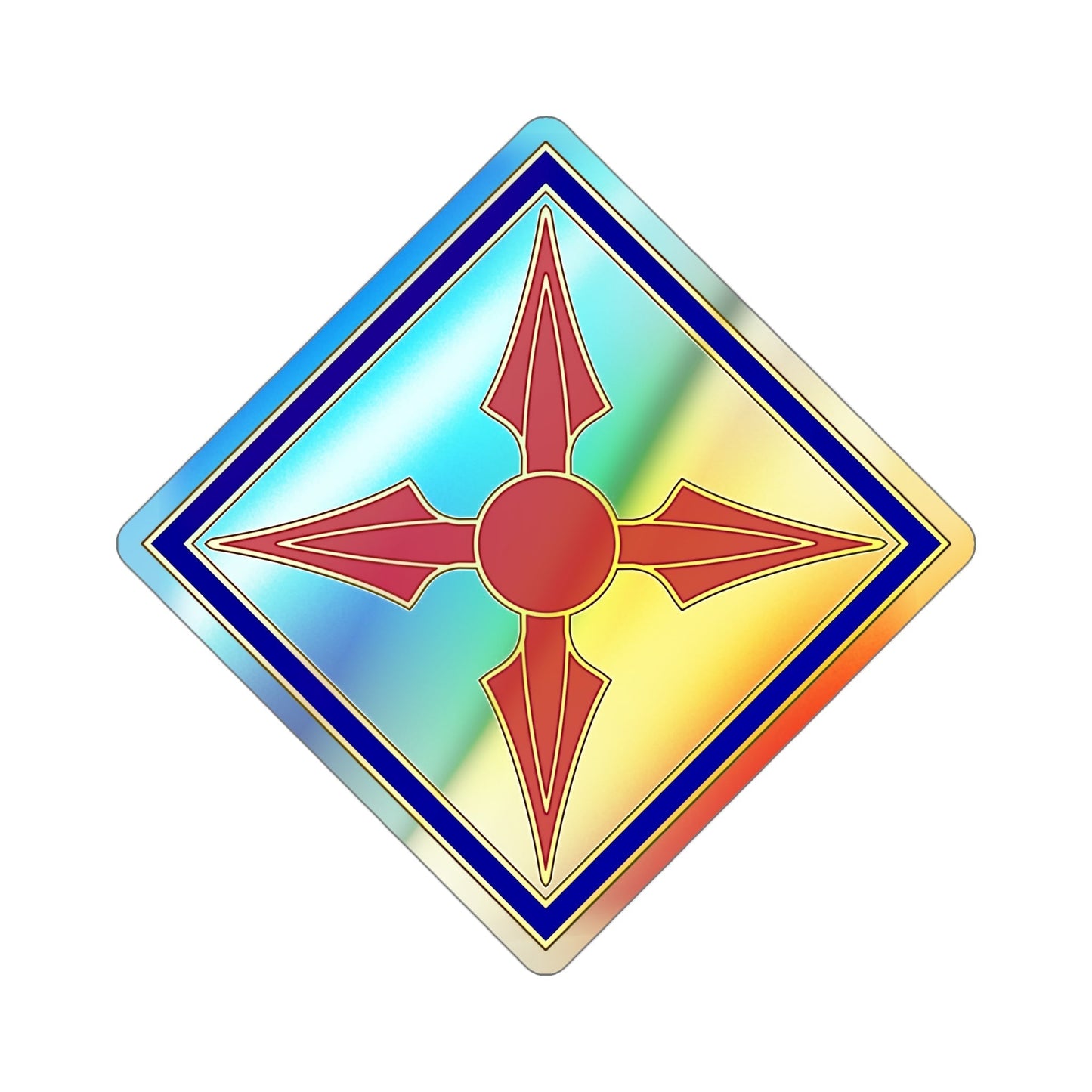 77th Aviation Brigade (U.S. Army) Holographic STICKER Die-Cut Vinyl Decal-4 Inch-The Sticker Space