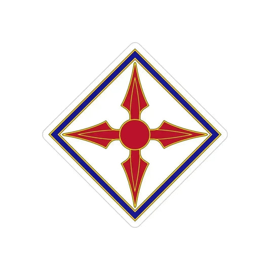 77th Aviation Brigade (U.S. Army) REVERSE PRINT Transparent Die-Cut STICKER 6 Inch Die-Cut Transparent - The Sticker Space