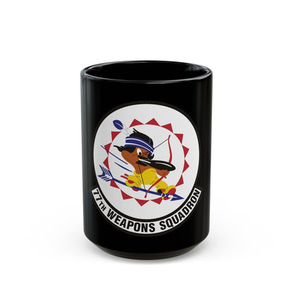 77th Weapons Squadron (U.S. Air Force) Black Coffee Mug-15oz-The Sticker Space