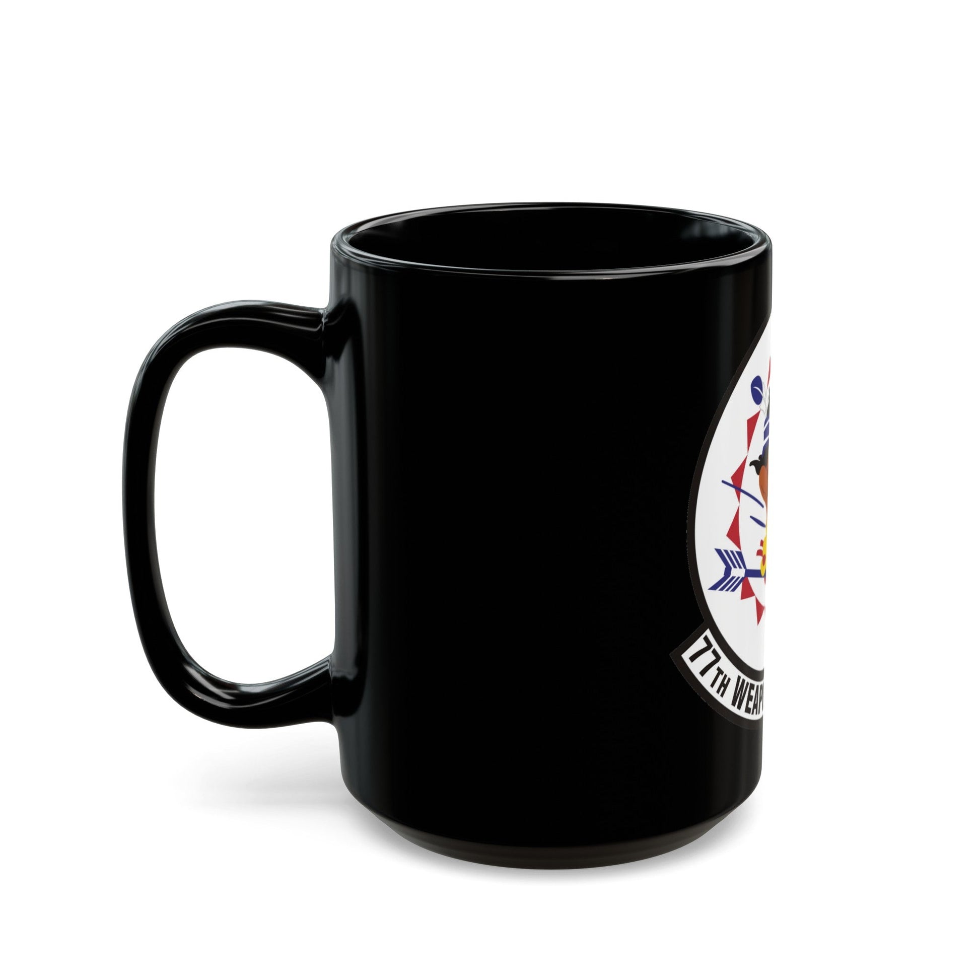 77th Weapons Squadron (U.S. Air Force) Black Coffee Mug-The Sticker Space