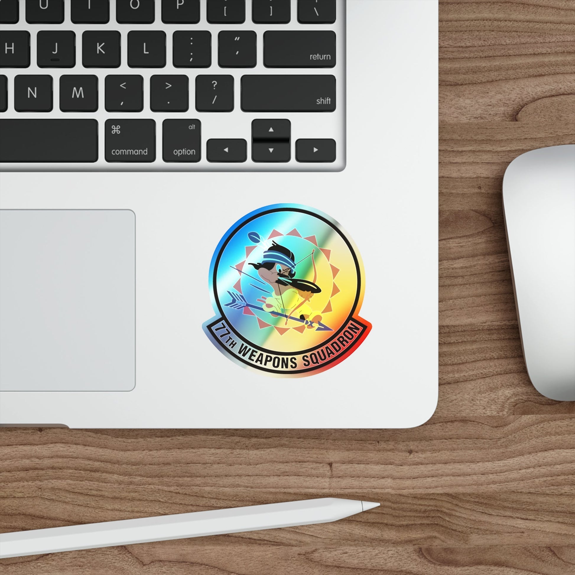 77th Weapons Squadron (U.S. Air Force) Holographic STICKER Die-Cut Vinyl Decal-The Sticker Space