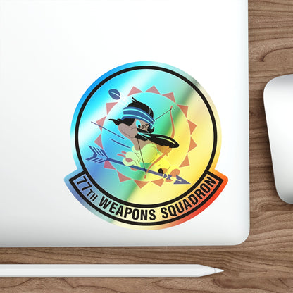 77th Weapons Squadron (U.S. Air Force) Holographic STICKER Die-Cut Vinyl Decal-The Sticker Space