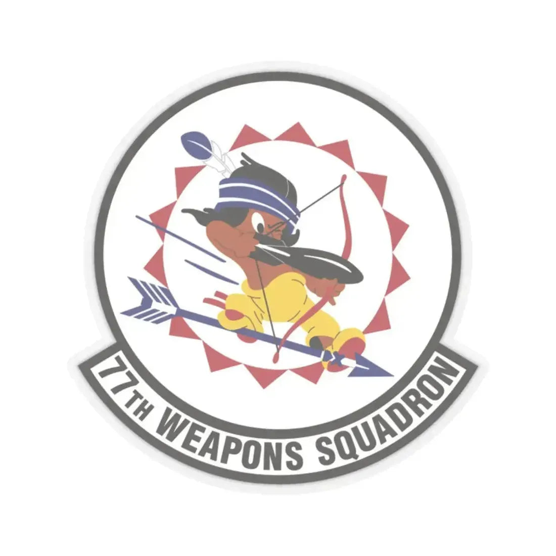 77th Weapons Squadron (U.S. Air Force) STICKER Vinyl Kiss-Cut Decal 2 Inch Transparent - The Sticker Space