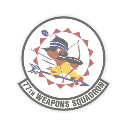 77th Weapons Squadron (U.S. Air Force) STICKER Vinyl Kiss-Cut Decal 2 Inch Transparent - The Sticker Space